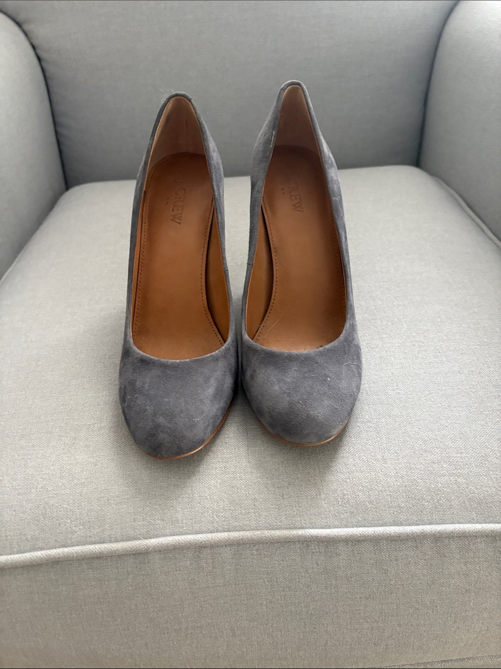 Jcrew Gray Suede Women's Pumps - Classic Comfort
